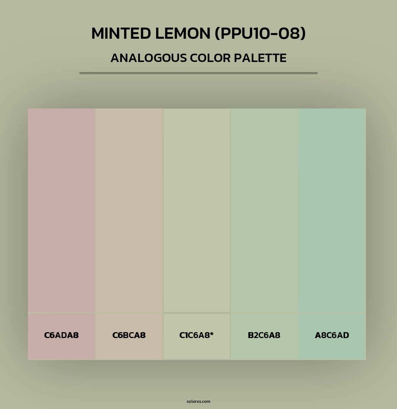 Minted Lemon (PPU10-08) - Analogous Color Palette