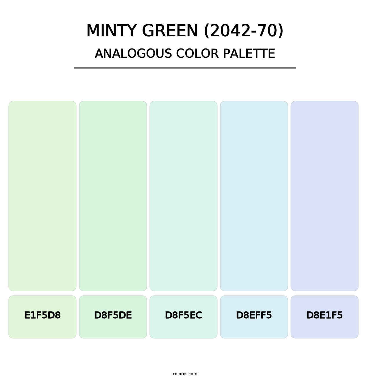 Minty Green (2042-70) - Analogous Color Palette