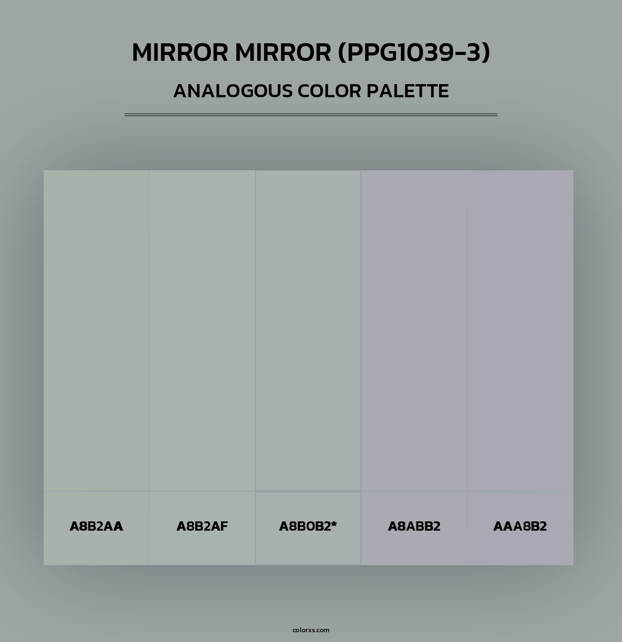 Mirror Mirror (PPG1039-3) - Analogous Color Palette