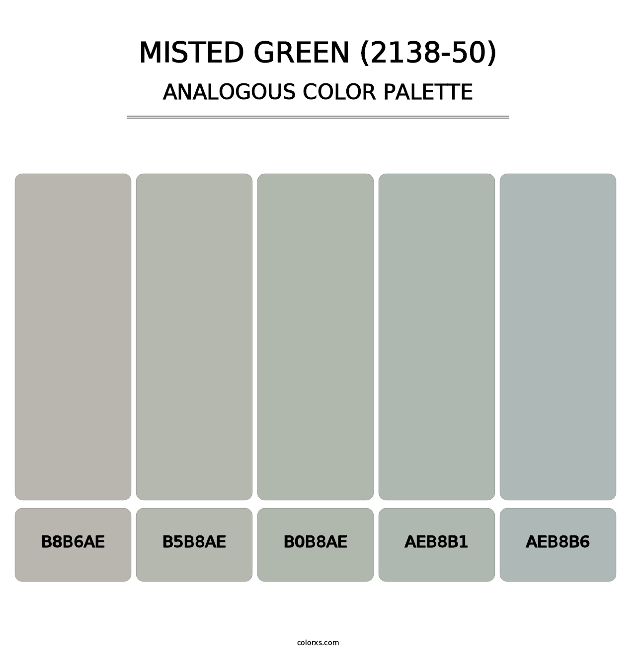 Misted Green (2138-50) - Analogous Color Palette