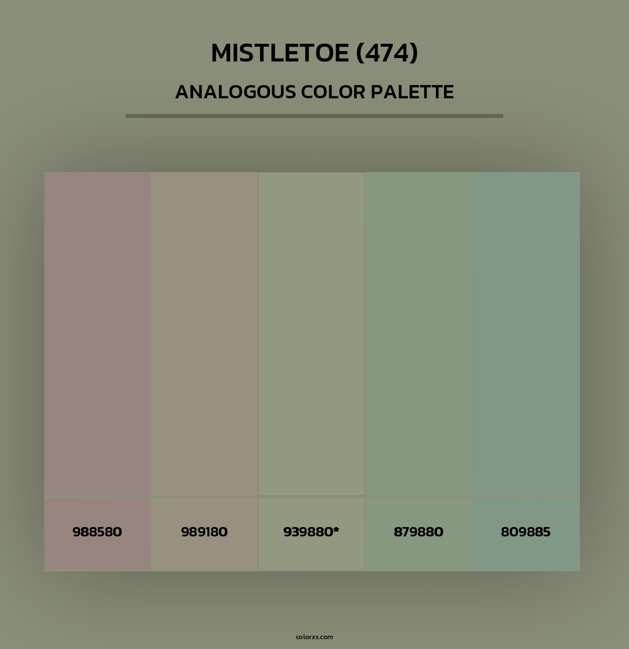 Mistletoe (474) - Analogous Color Palette