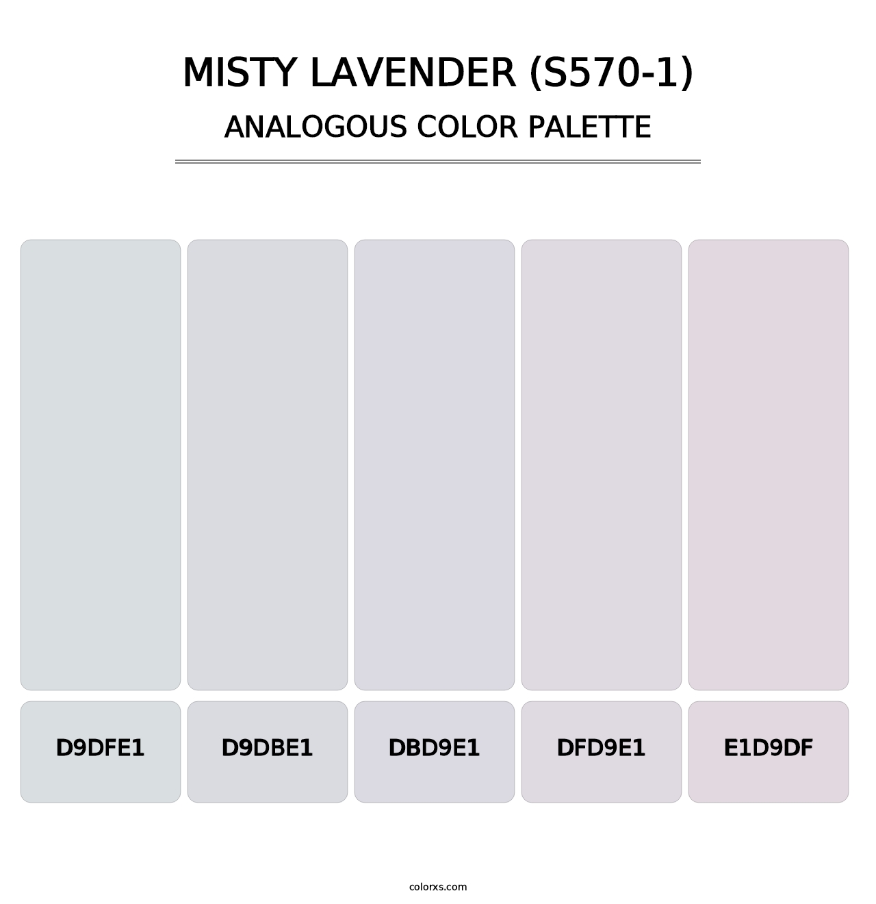 Misty Lavender (S570-1) - Analogous Color Palette