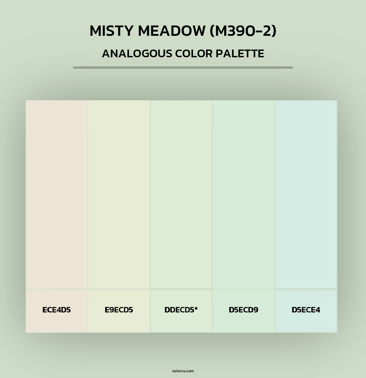 Misty Meadow (M390-2) - Analogous Color Palette