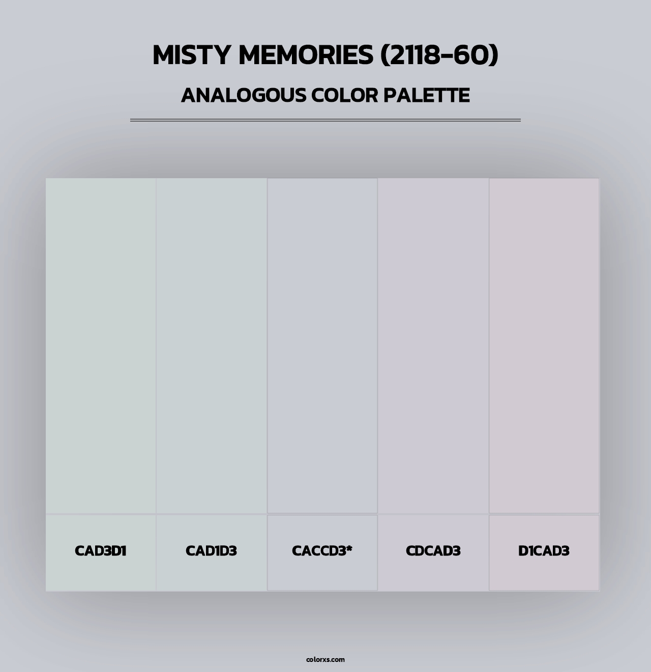 Misty Memories (2118-60) - Analogous Color Palette