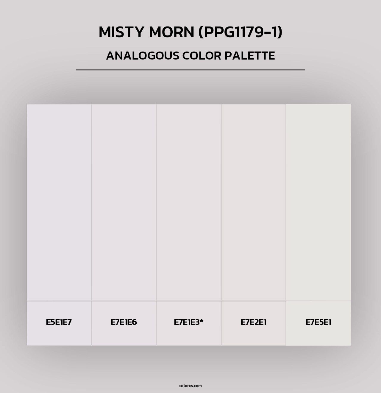 Misty Morn (PPG1179-1) - Analogous Color Palette
