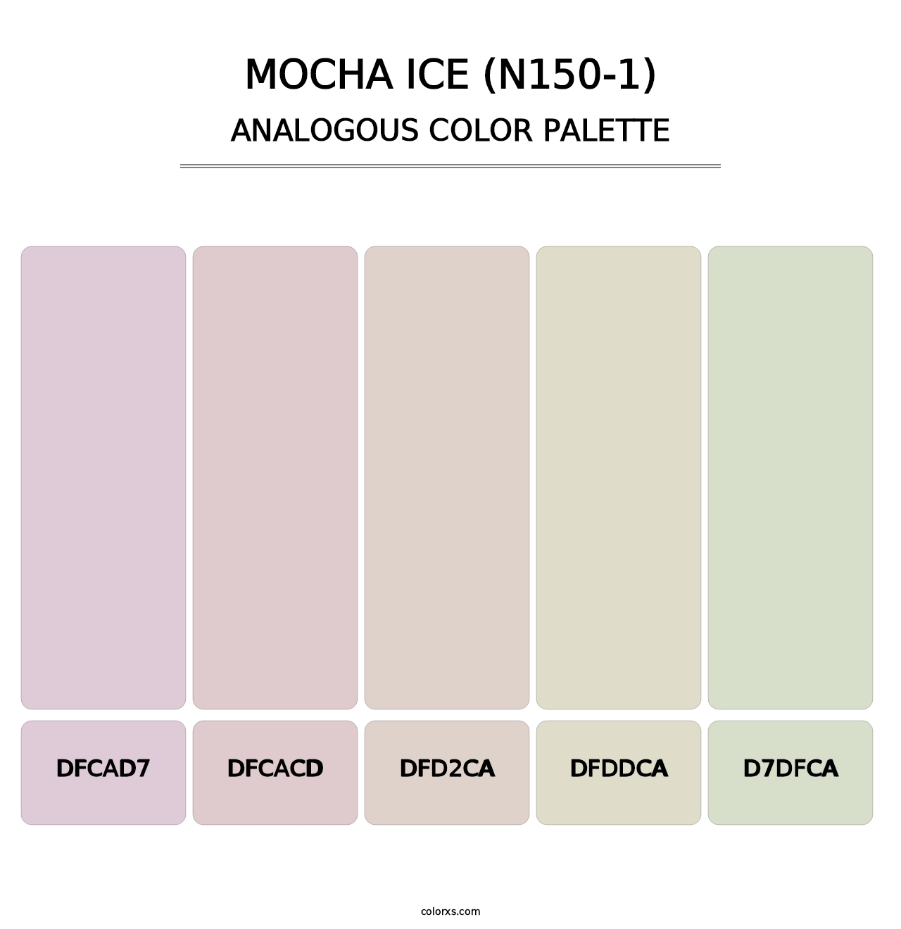 Mocha Ice (N150-1) - Analogous Color Palette