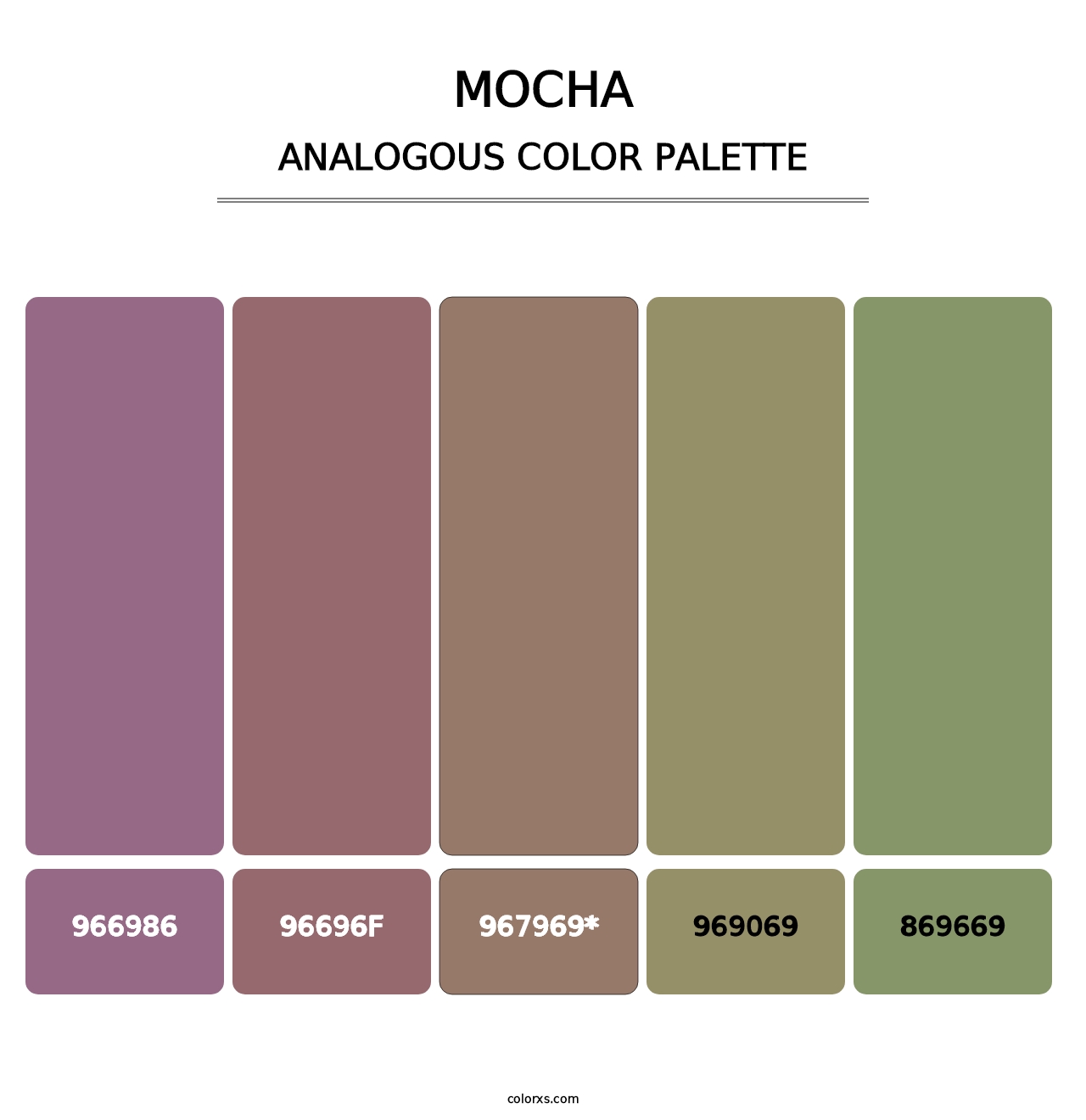 Mocha - Analogous Color Palette