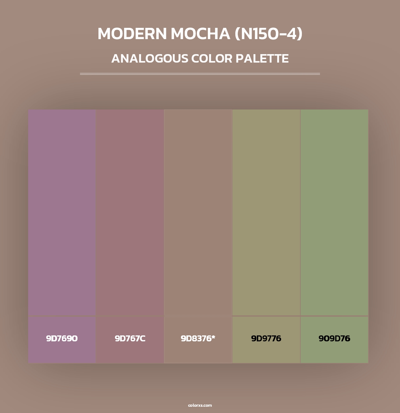 Modern Mocha (N150-4) - Analogous Color Palette
