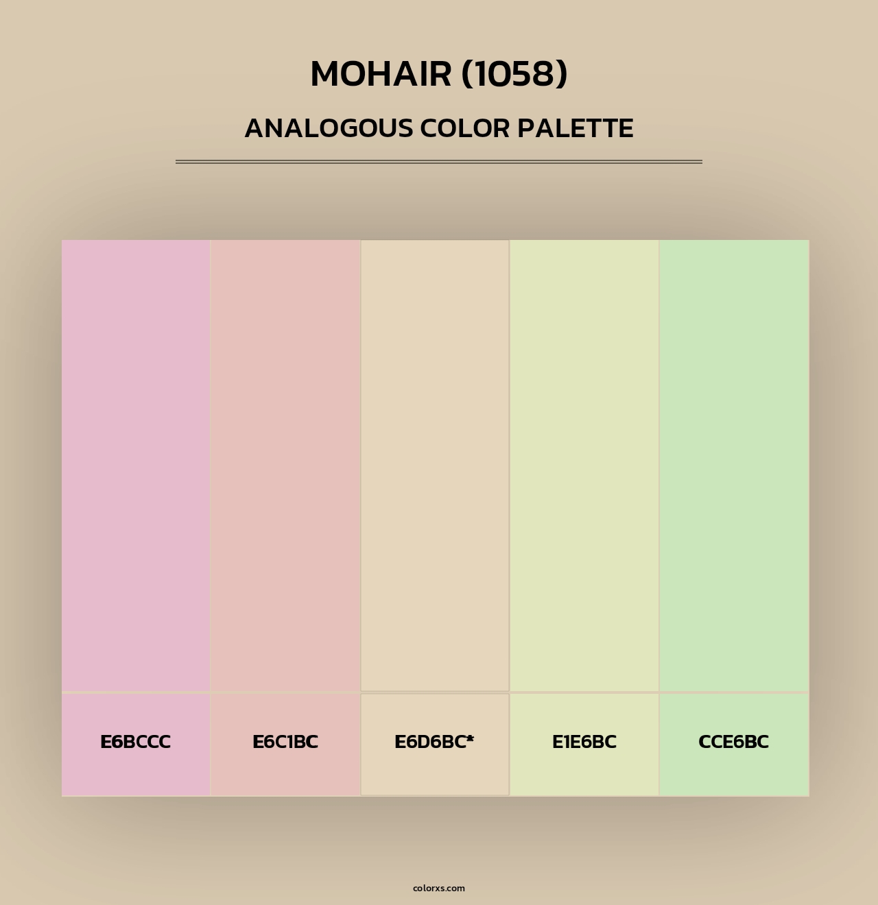 Mohair (1058) - Analogous Color Palette