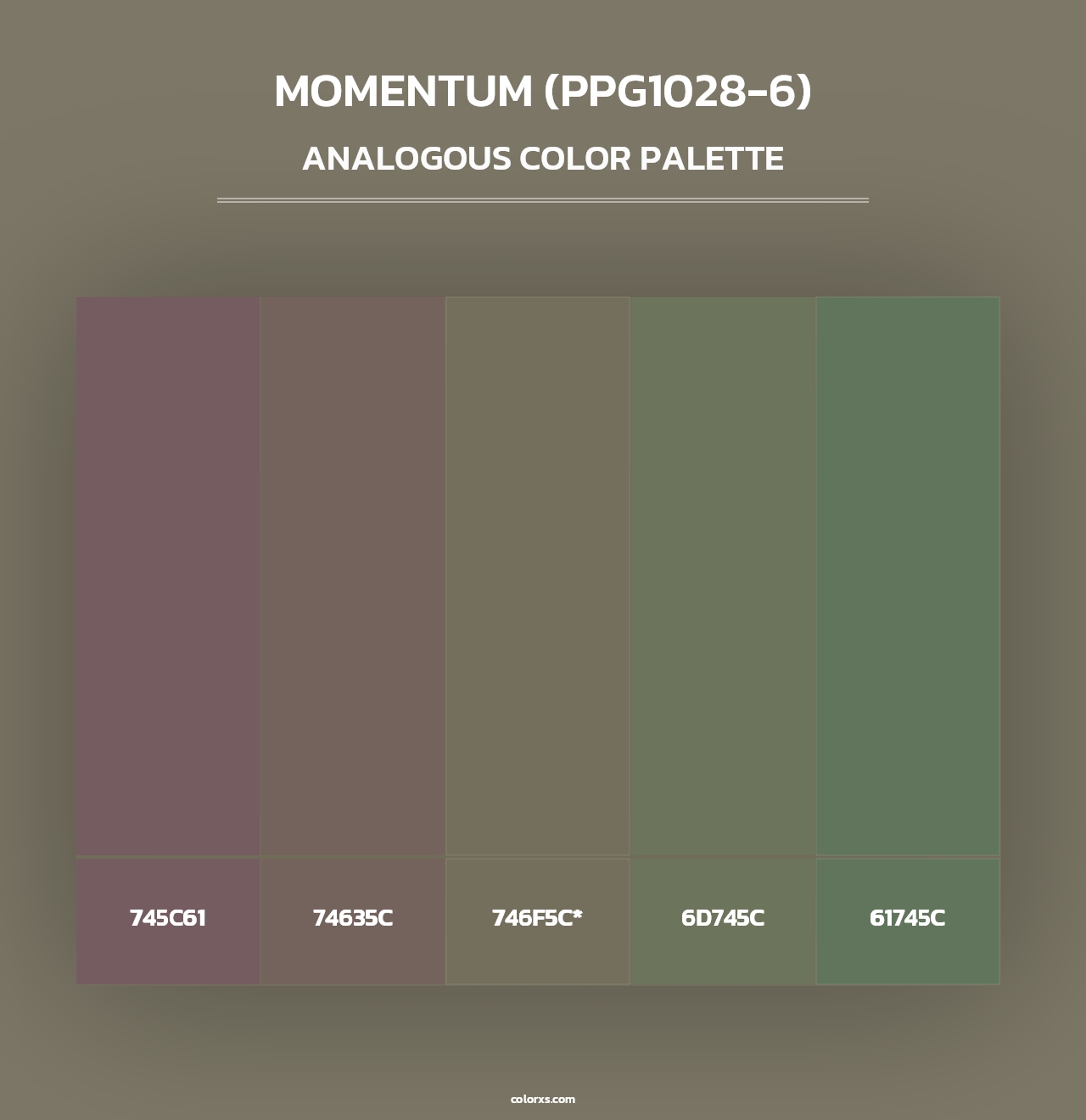Momentum (PPG1028-6) - Analogous Color Palette