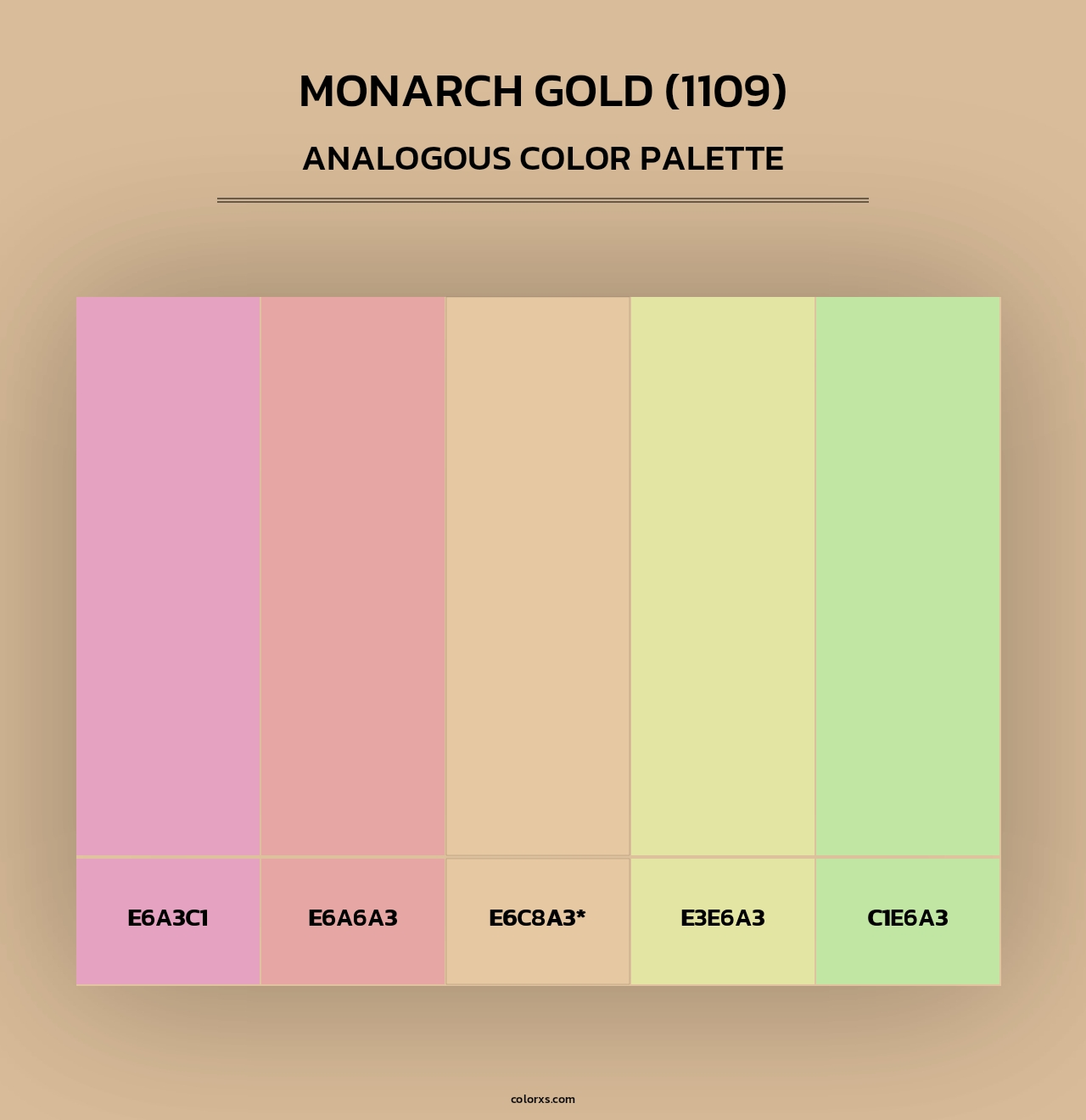 Monarch Gold (1109) - Analogous Color Palette