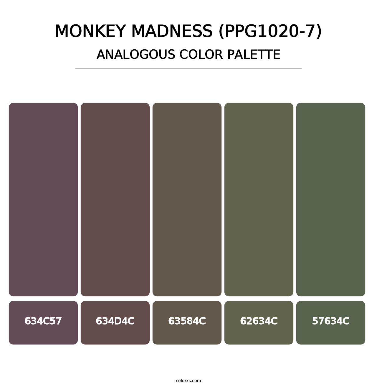 Monkey Madness (PPG1020-7) - Analogous Color Palette