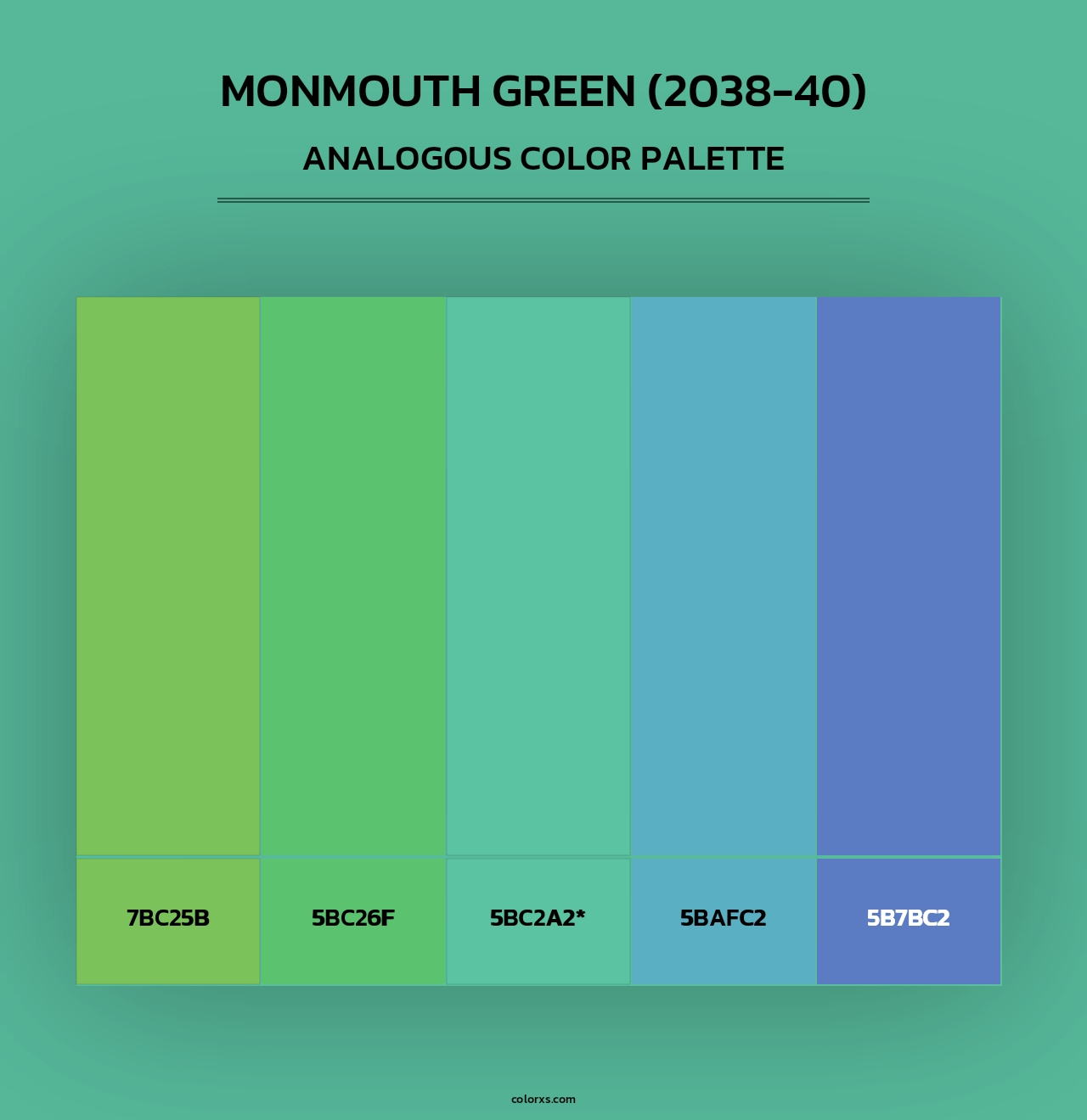 Monmouth Green (2038-40) - Analogous Color Palette