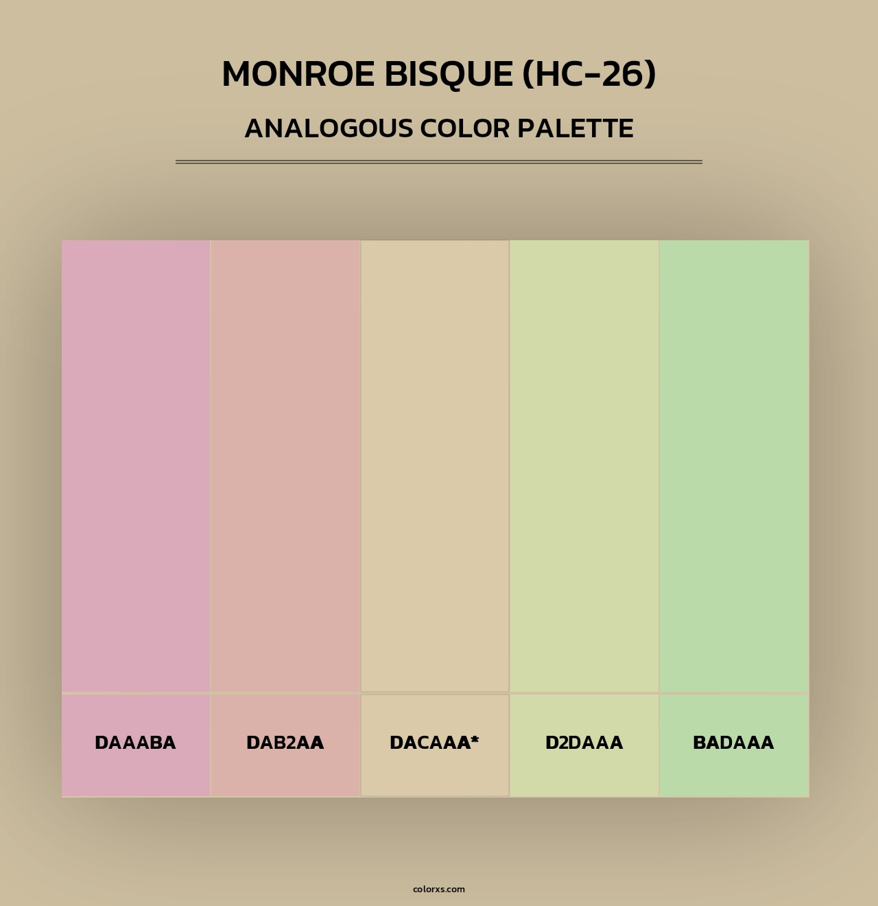 Monroe Bisque (HC-26) - Analogous Color Palette