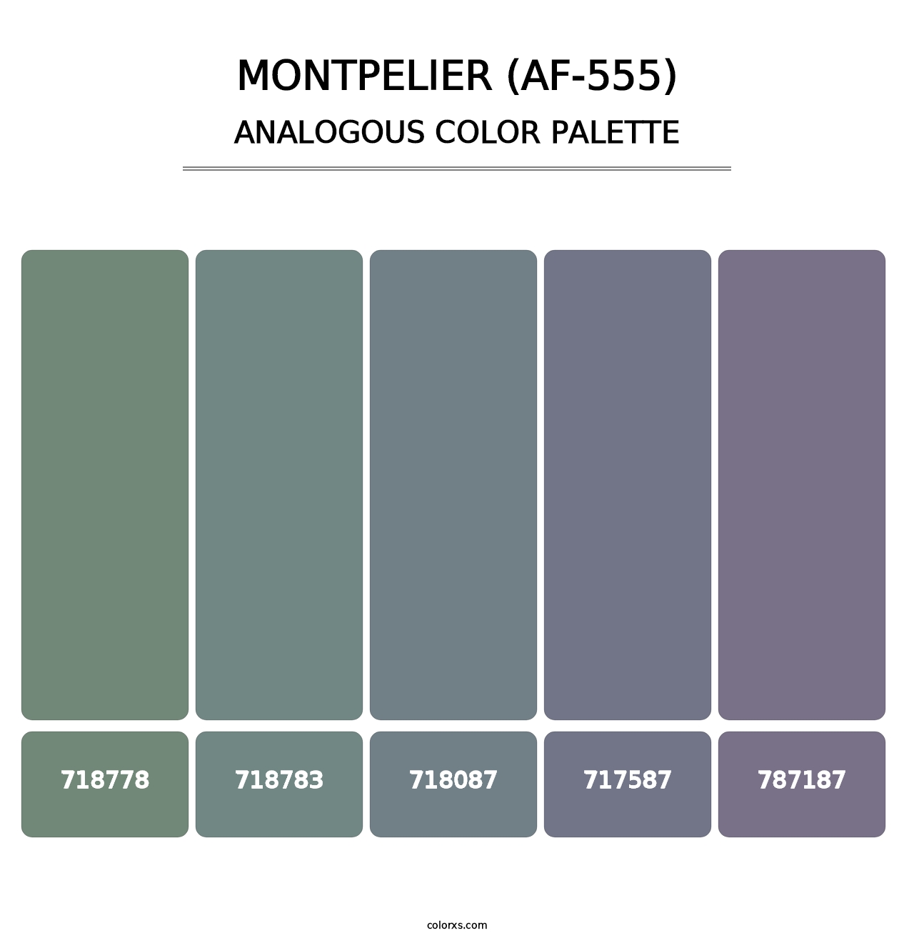 Montpelier (AF-555) - Analogous Color Palette
