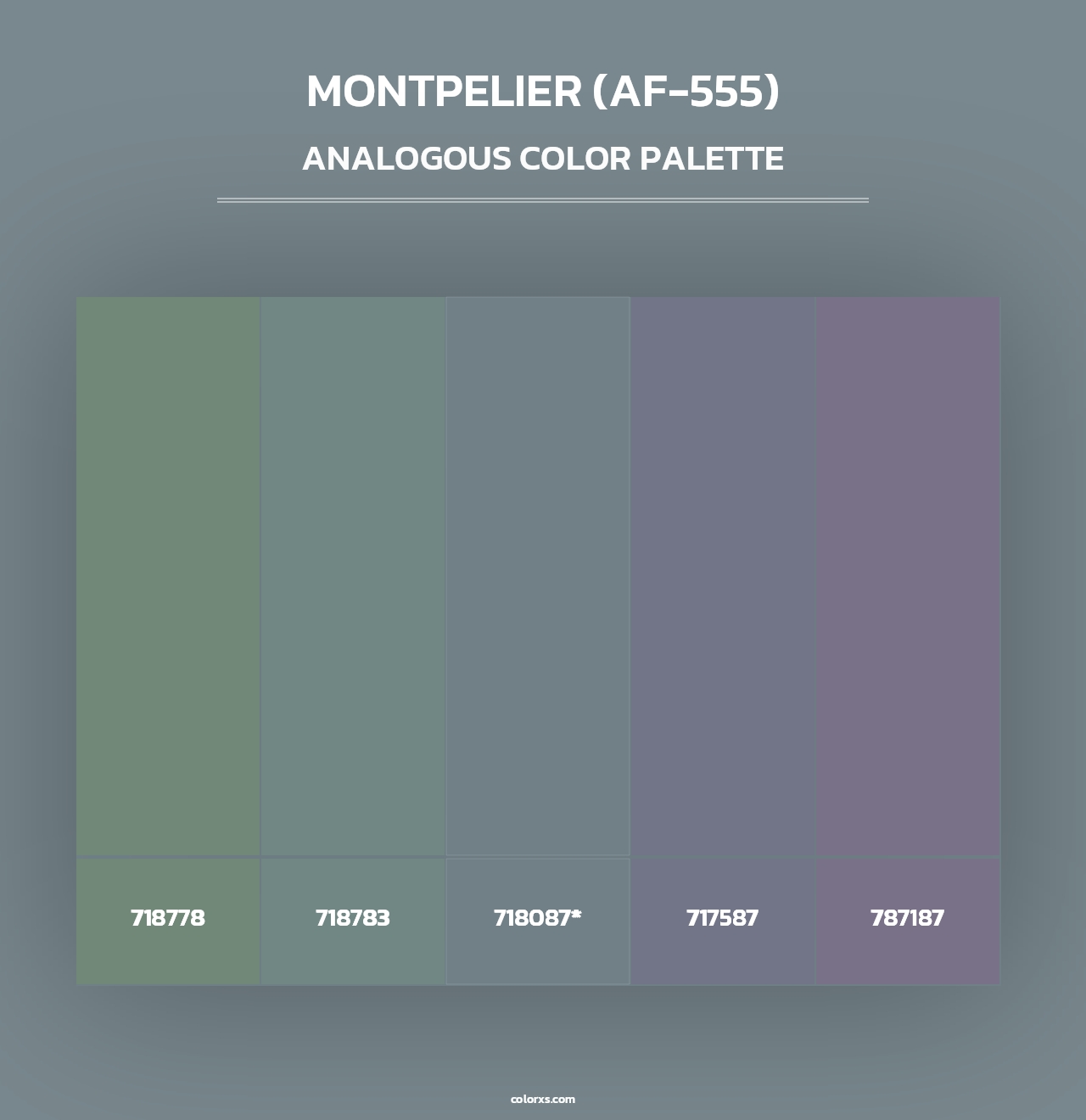 Montpelier (AF-555) - Analogous Color Palette