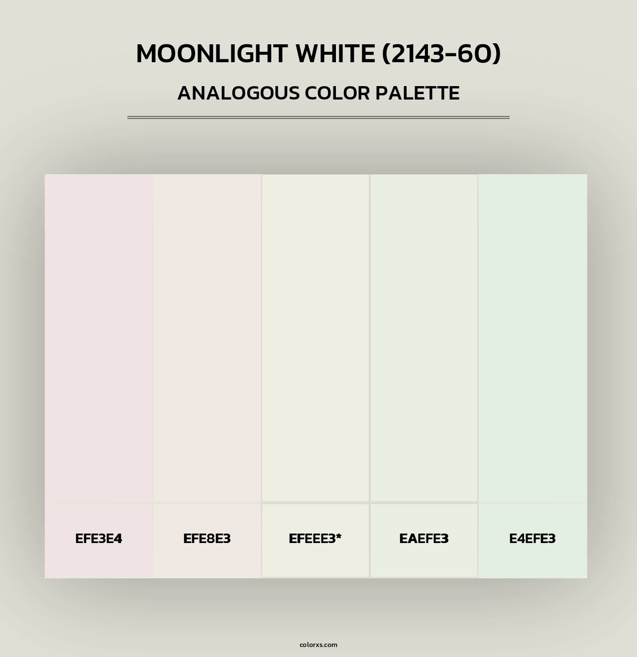 Moonlight White (2143-60) - Analogous Color Palette