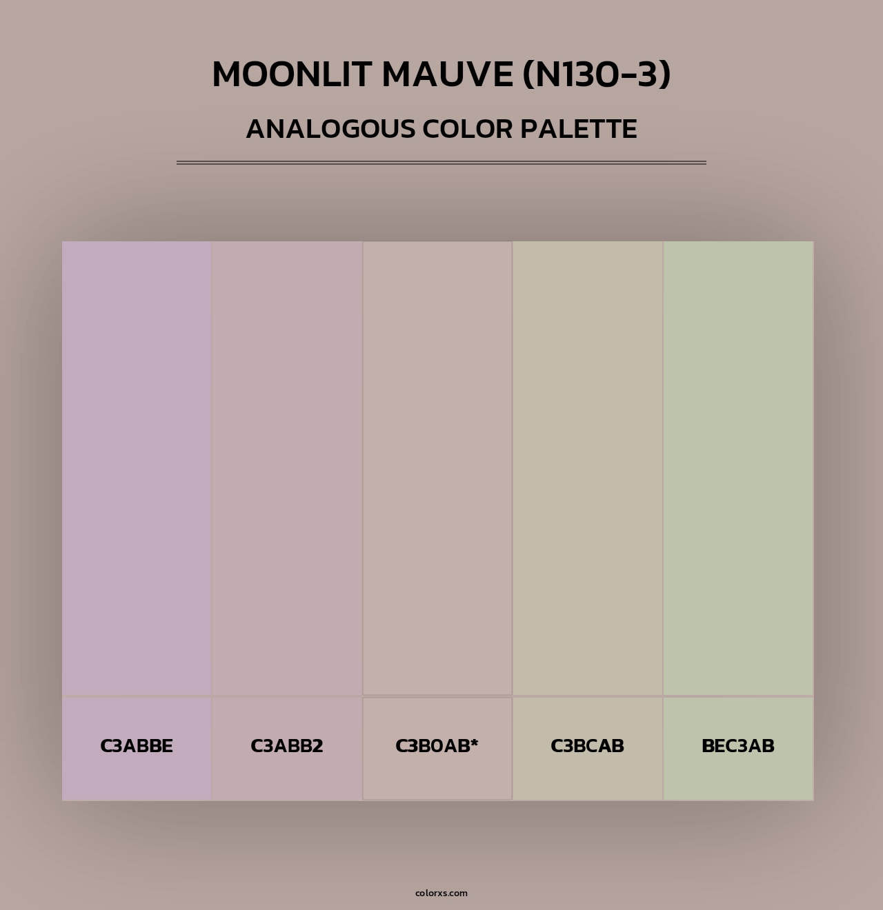 Moonlit Mauve (N130-3) - Analogous Color Palette