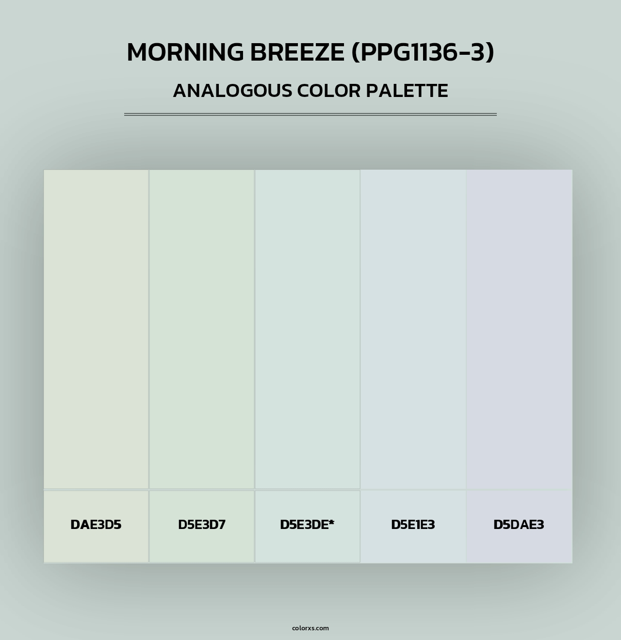 Morning Breeze (PPG1136-3) - Analogous Color Palette