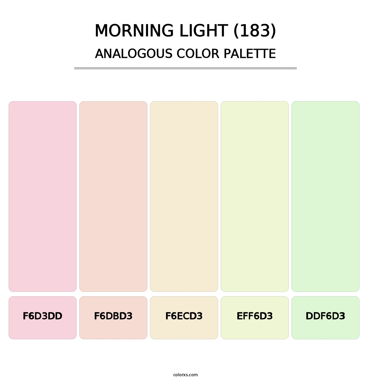 Morning Light (183) - Analogous Color Palette