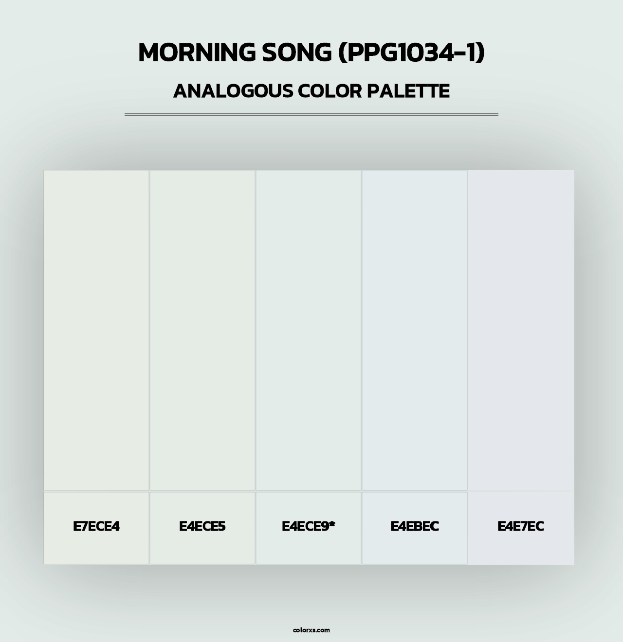 Morning Song (PPG1034-1) - Analogous Color Palette