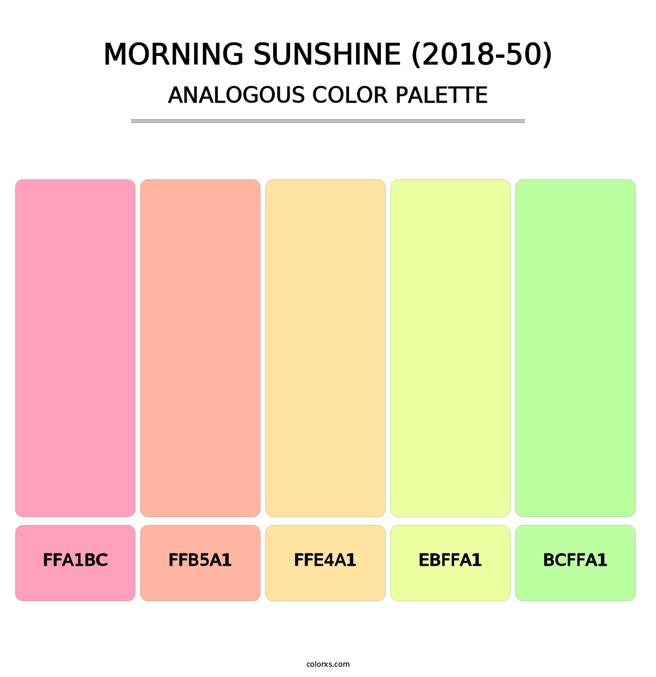 Morning Sunshine (2018-50) - Analogous Color Palette