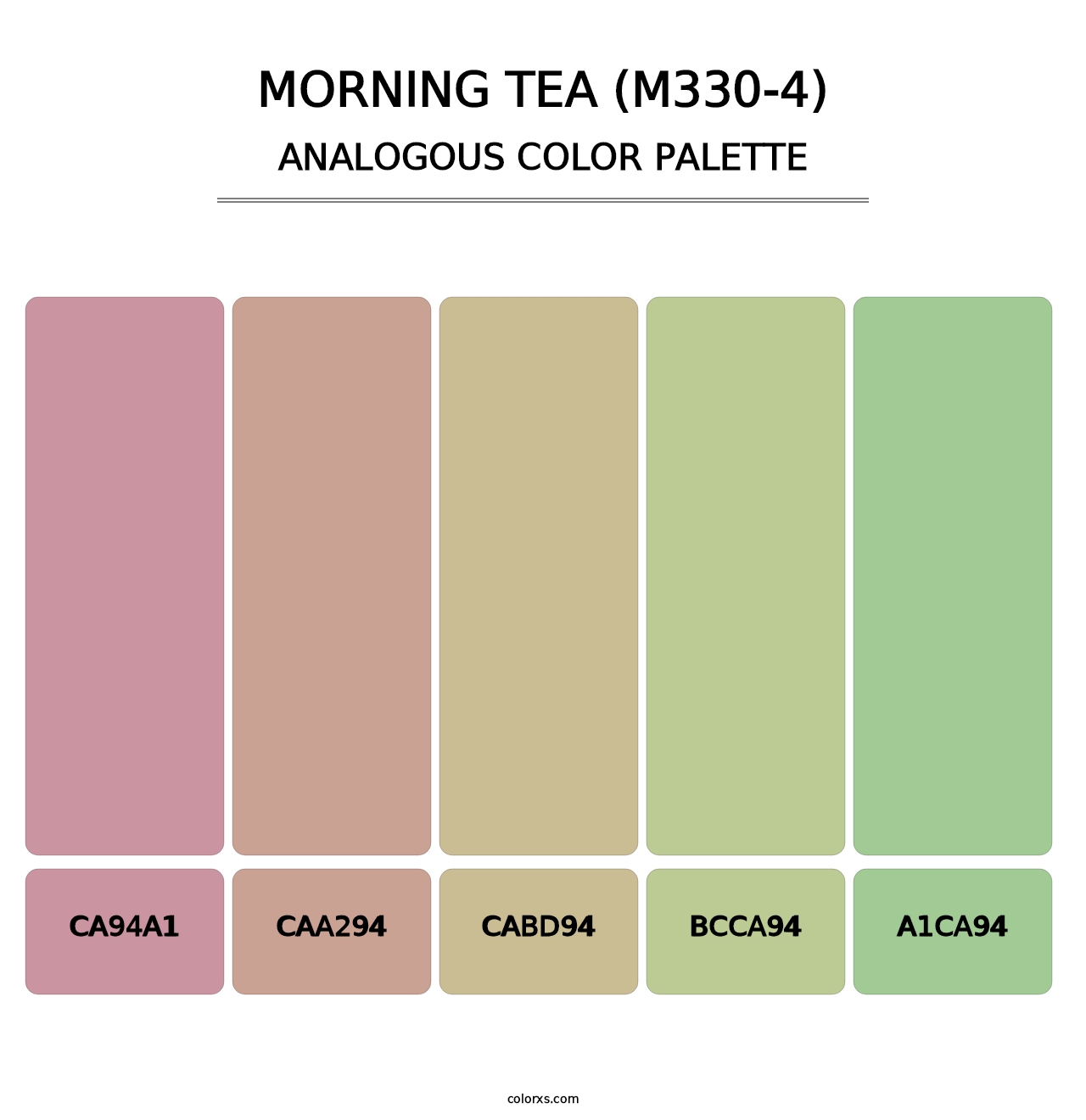 Morning Tea (M330-4) - Analogous Color Palette
