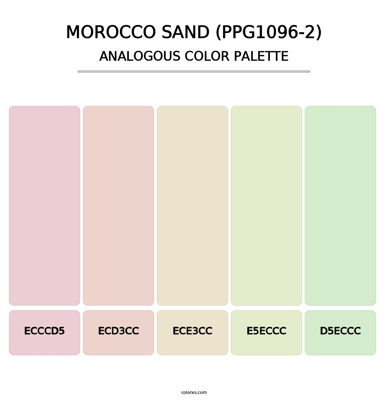 Morocco Sand (PPG1096-2) - Analogous Color Palette