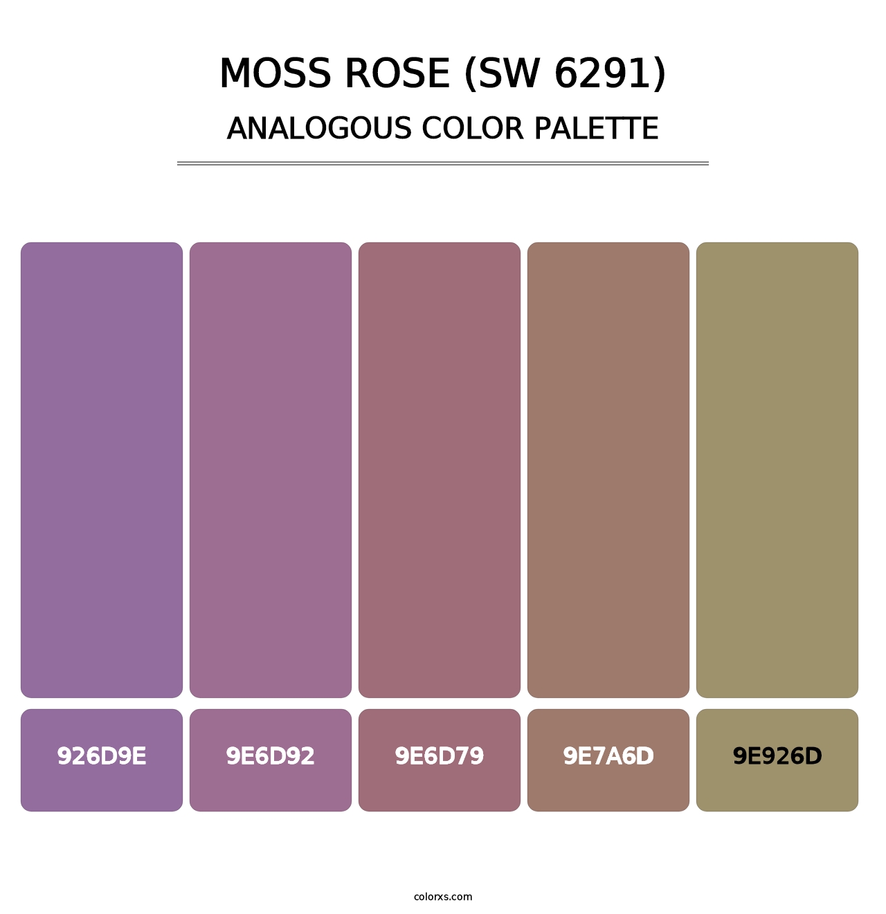 Moss Rose (SW 6291) - Analogous Color Palette