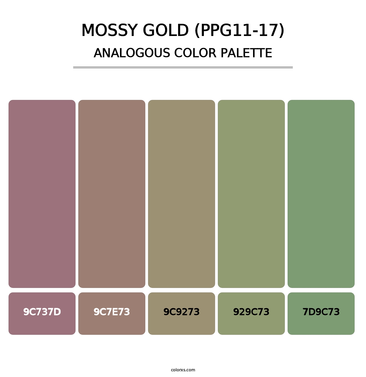 Mossy Gold (PPG11-17) - Analogous Color Palette