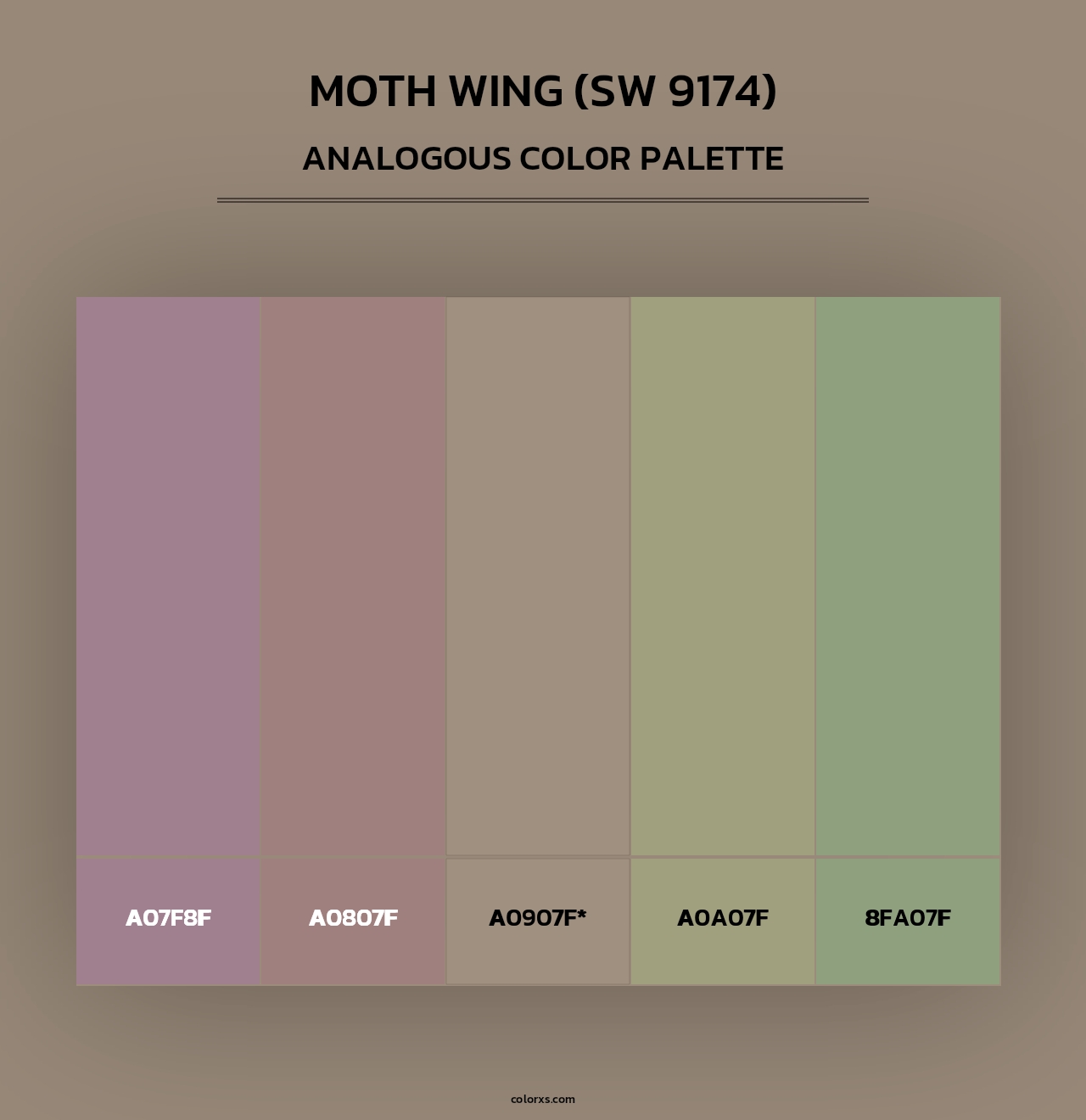 Moth Wing (SW 9174) - Analogous Color Palette