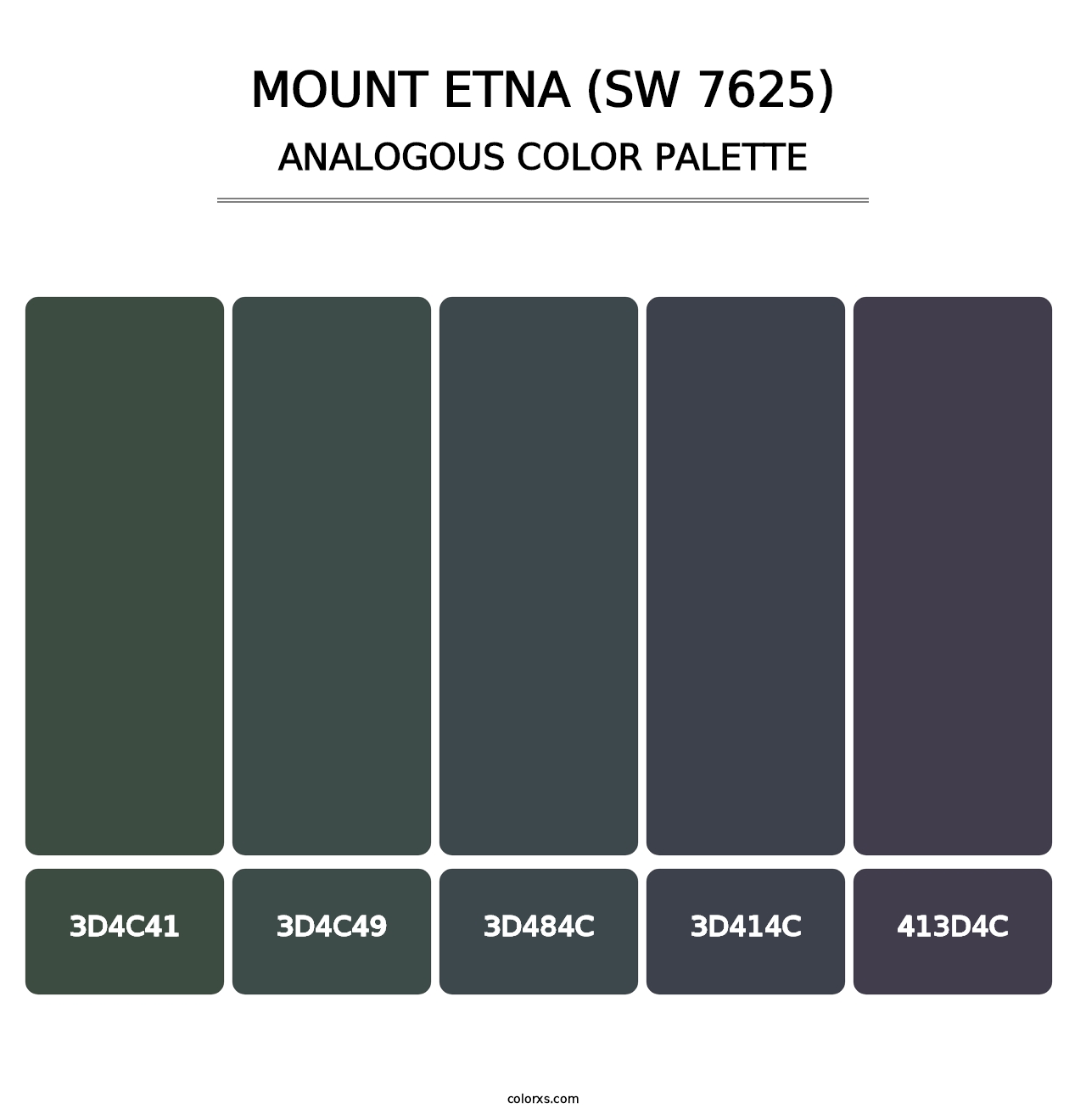 Mount Etna (SW 7625) - Analogous Color Palette