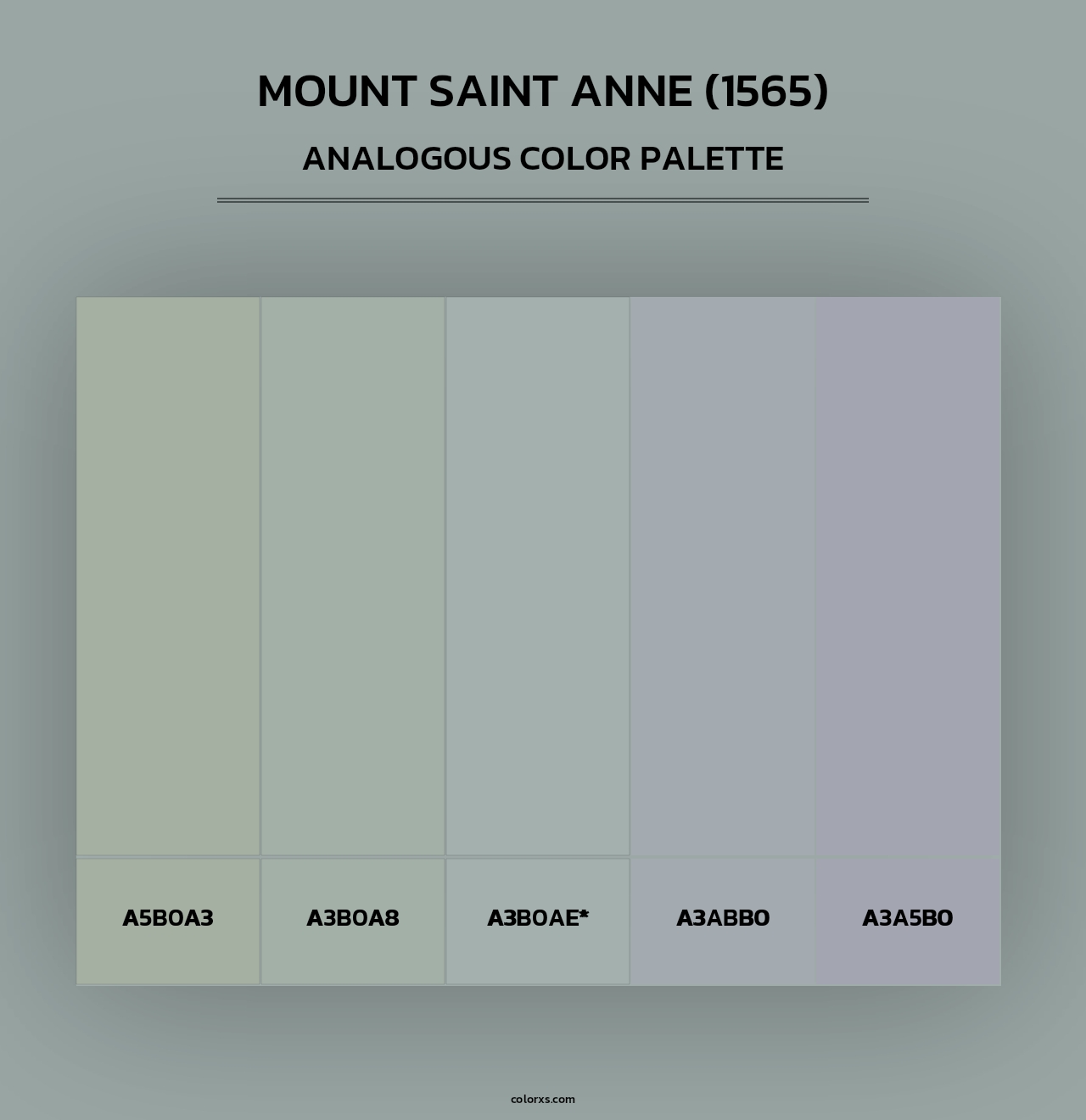 Mount Saint Anne (1565) - Analogous Color Palette