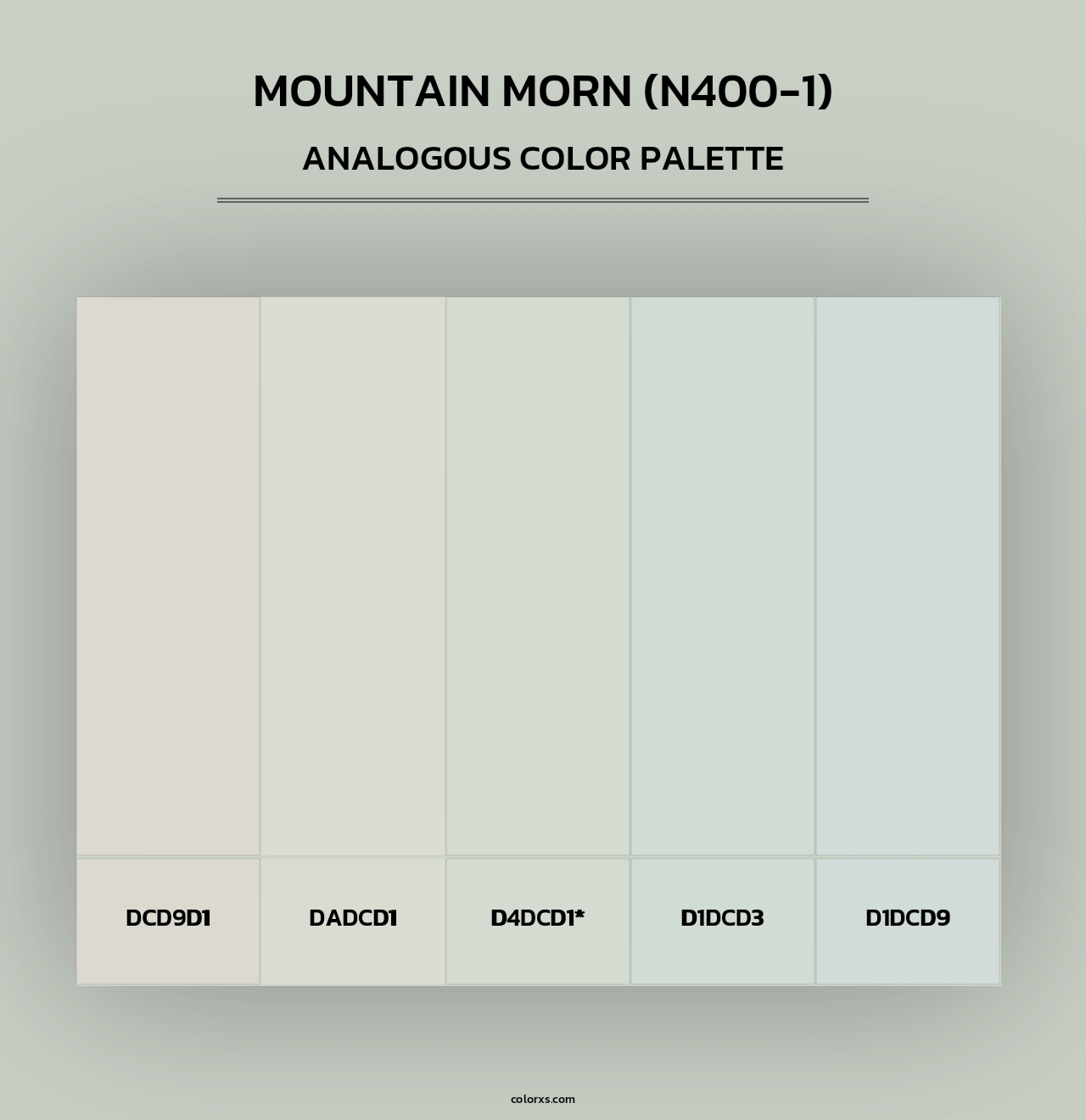 Mountain Morn (N400-1) - Analogous Color Palette