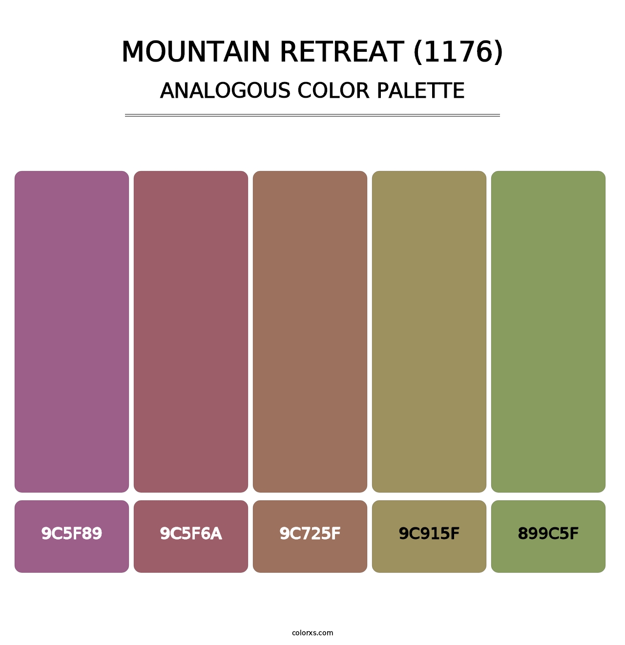 Mountain Retreat (1176) - Analogous Color Palette