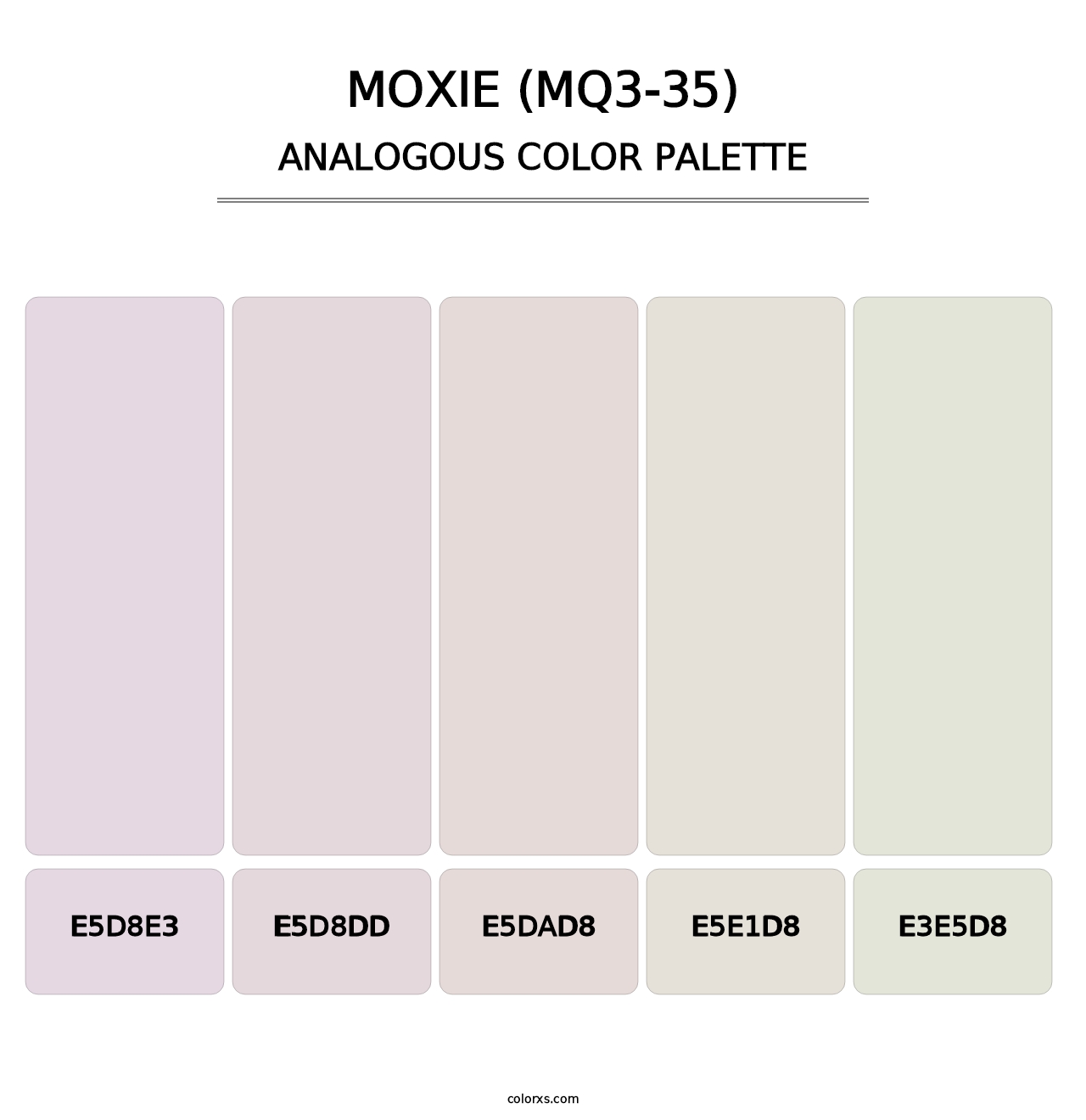 Moxie (MQ3-35) - Analogous Color Palette