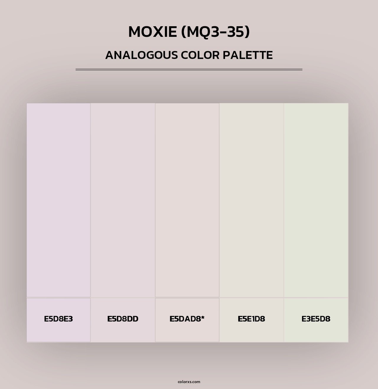 Moxie (MQ3-35) - Analogous Color Palette