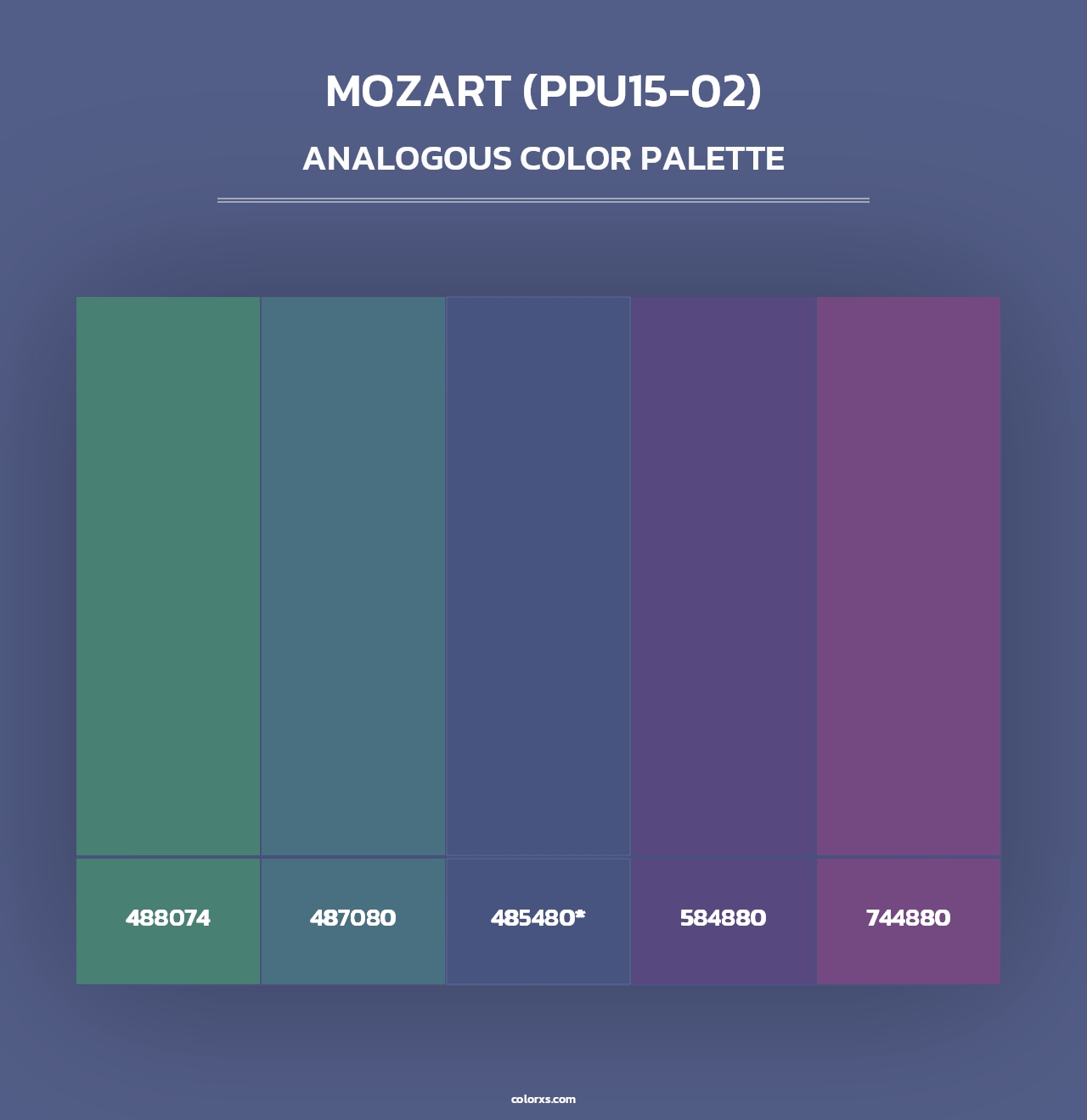 Mozart (PPU15-02) - Analogous Color Palette