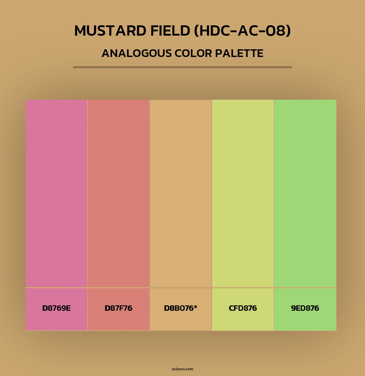 Mustard Field (HDC-AC-08) - Analogous Color Palette