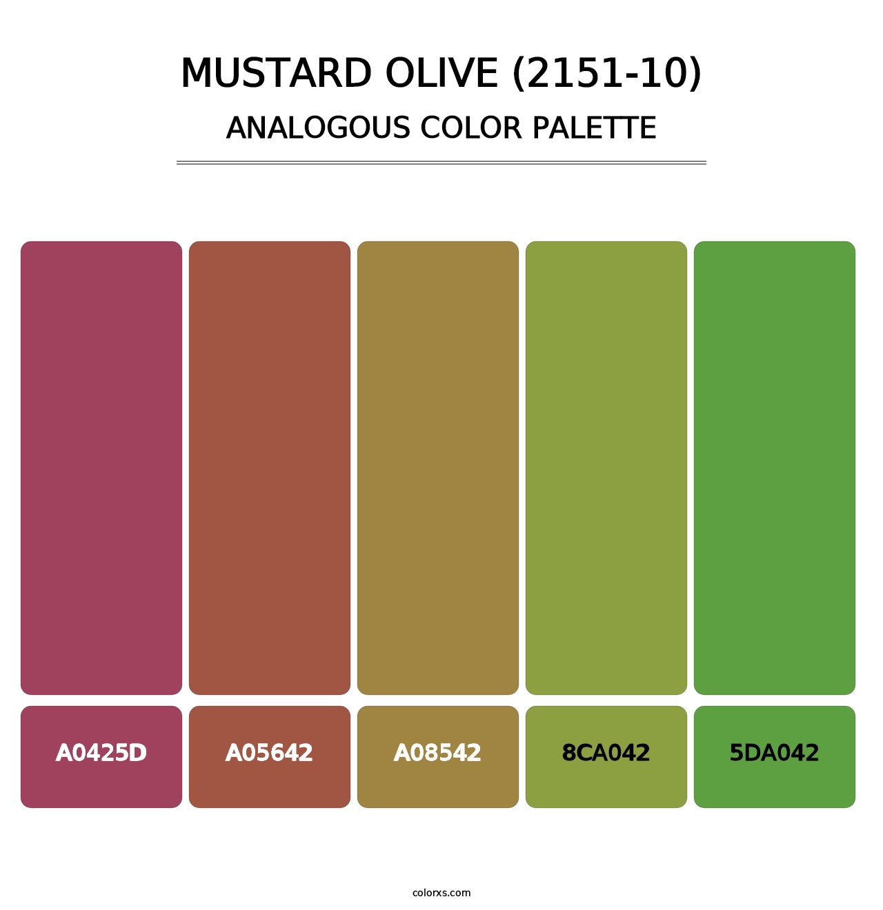 Mustard Olive (2151-10) - Analogous Color Palette