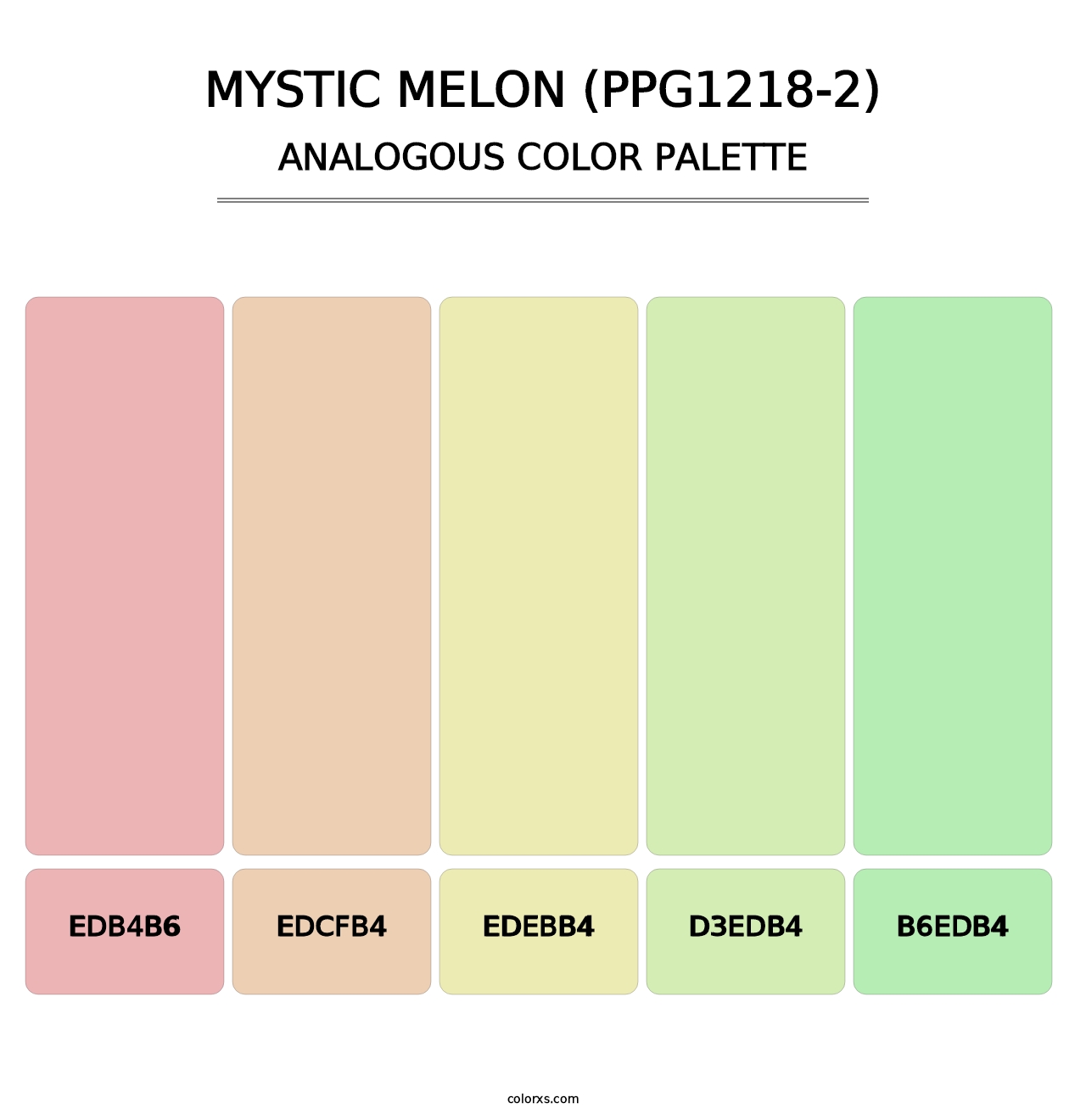 Mystic Melon (PPG1218-2) - Analogous Color Palette