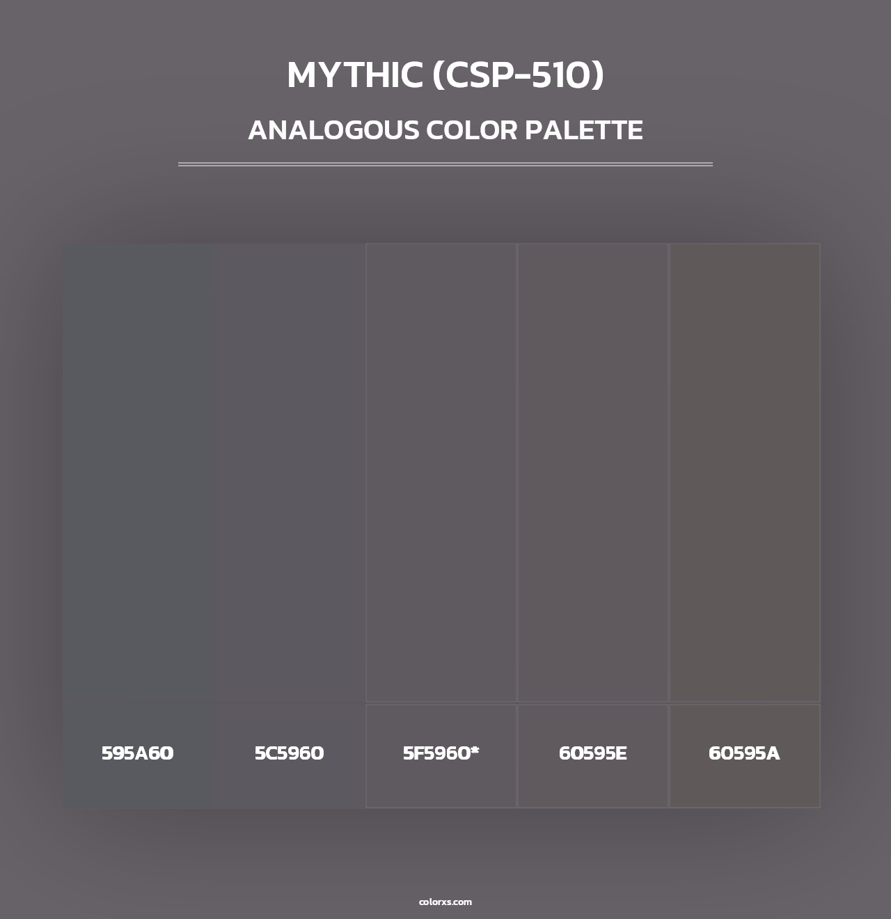 Mythic (CSP-510) - Analogous Color Palette