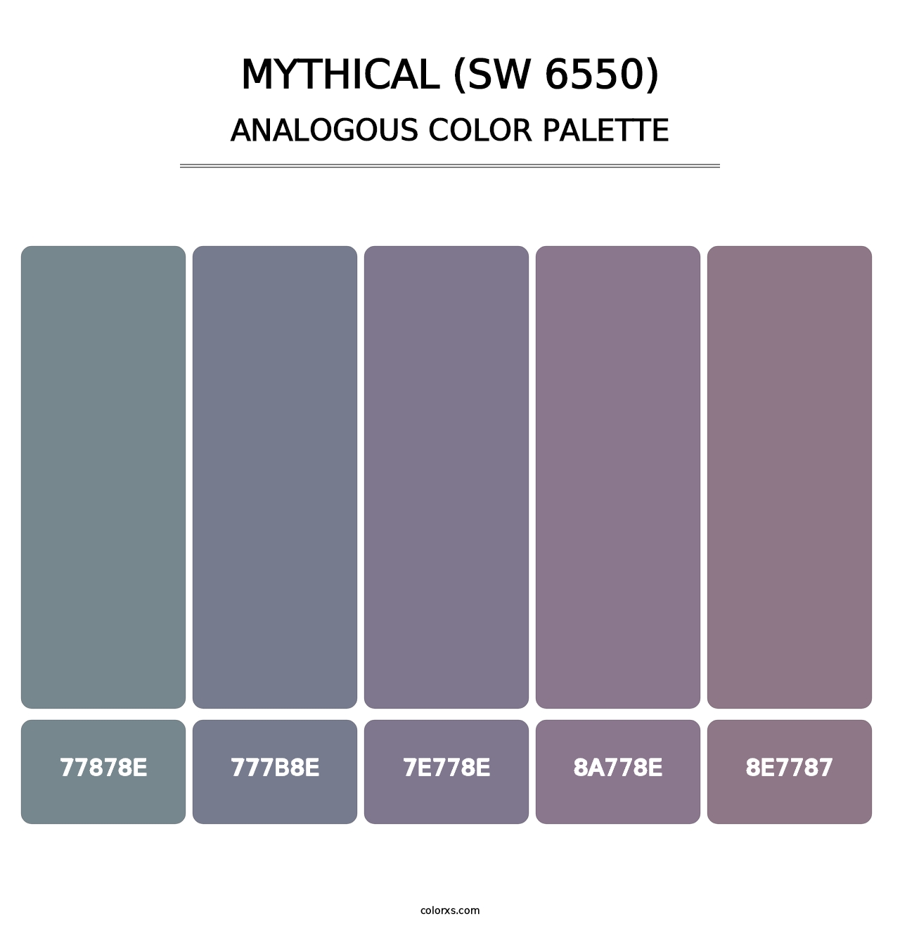 Mythical (SW 6550) - Analogous Color Palette