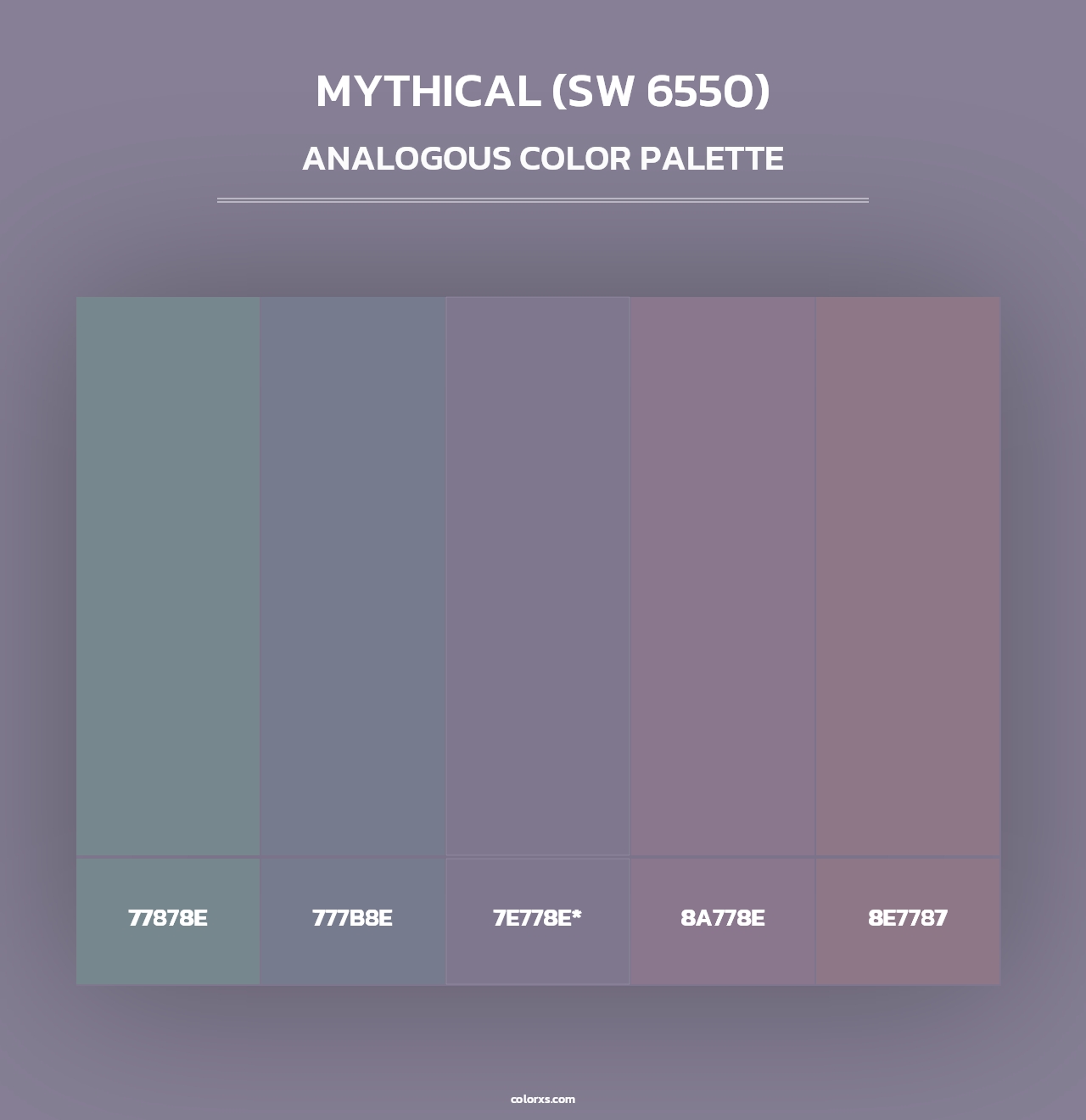 Mythical (SW 6550) - Analogous Color Palette