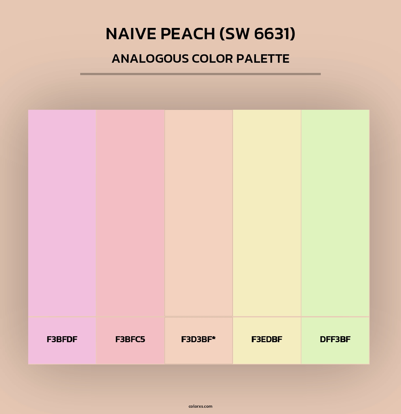 Naive Peach (SW 6631) - Analogous Color Palette