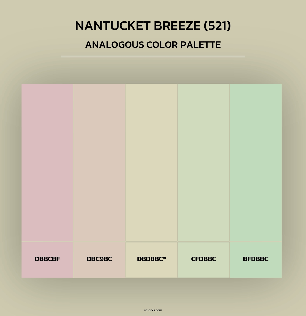 Nantucket Breeze (521) - Analogous Color Palette
