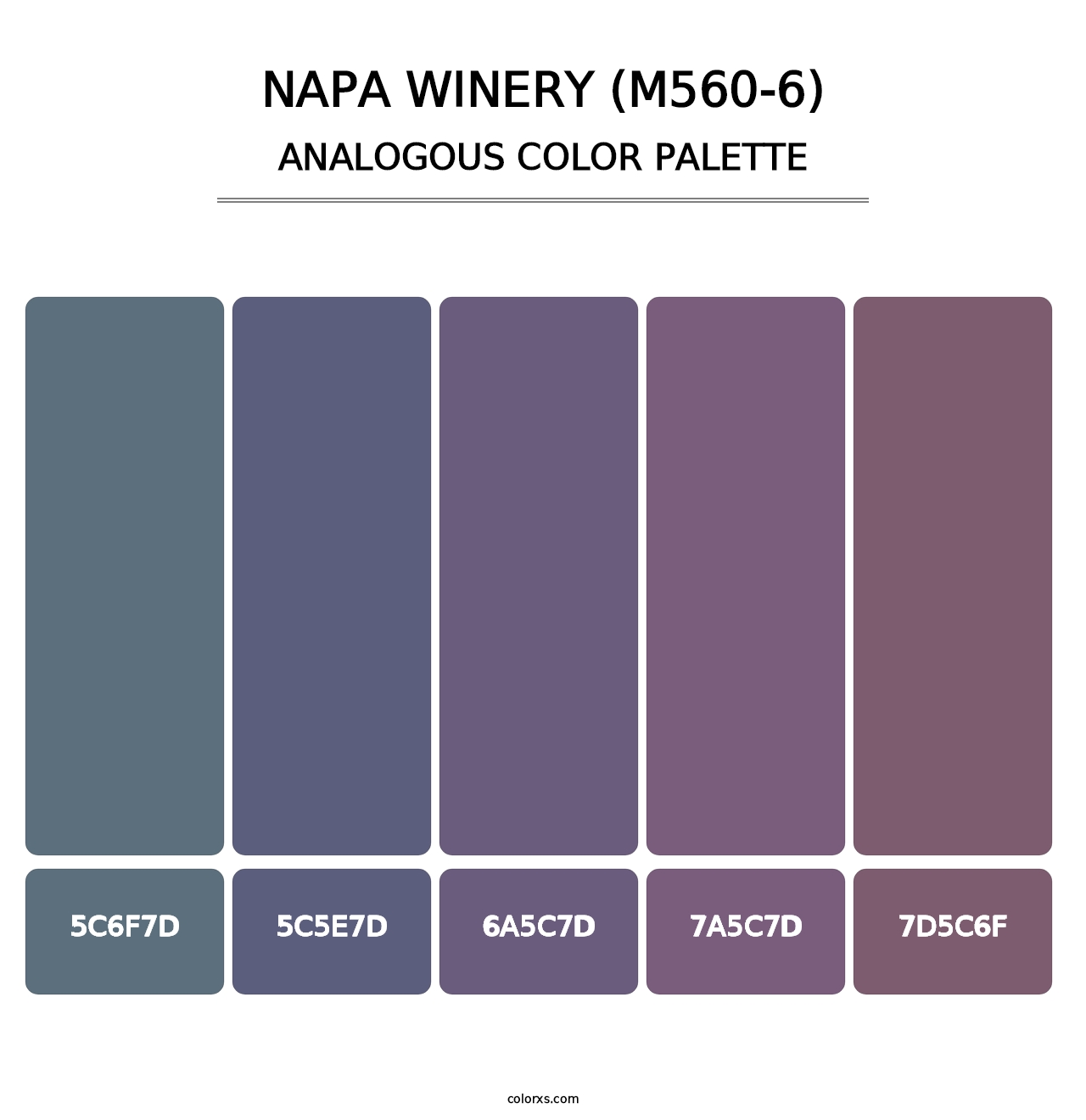 Napa Winery (M560-6) - Analogous Color Palette