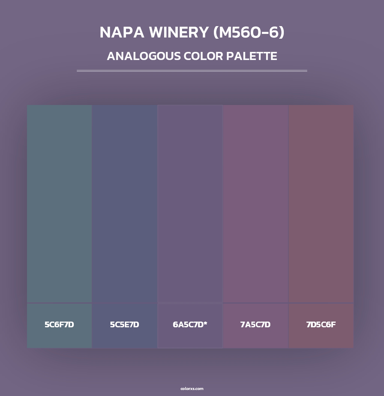 Napa Winery (M560-6) - Analogous Color Palette