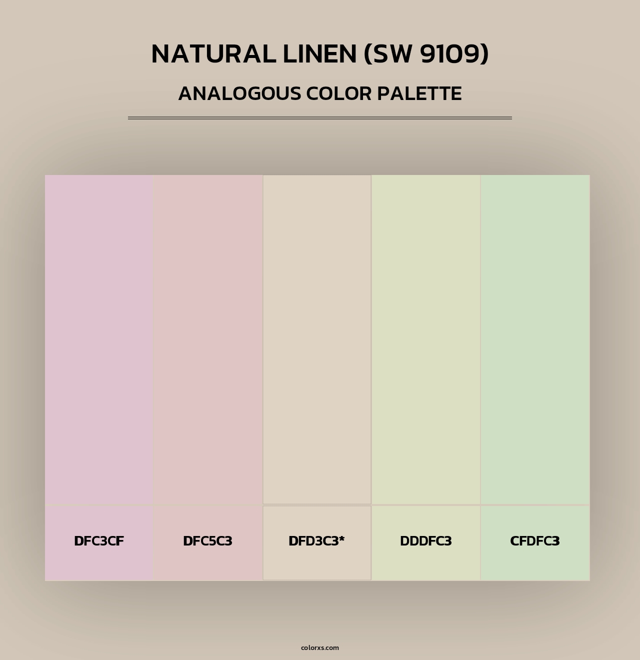 Natural Linen (SW 9109) - Analogous Color Palette