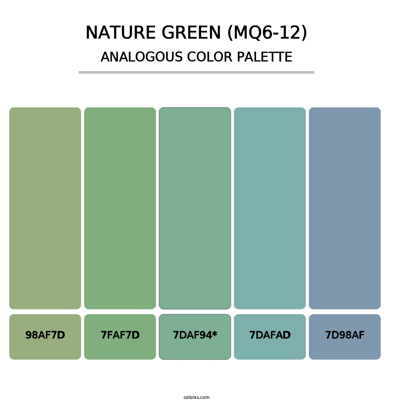 Nature Green (MQ6-12) - Analogous Color Palette